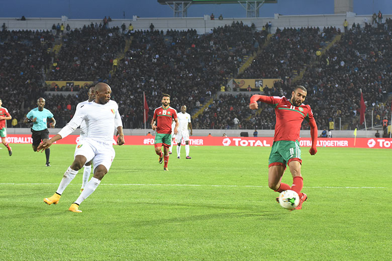 فوز المنتخب الوطني المغربي على غينيا في صور