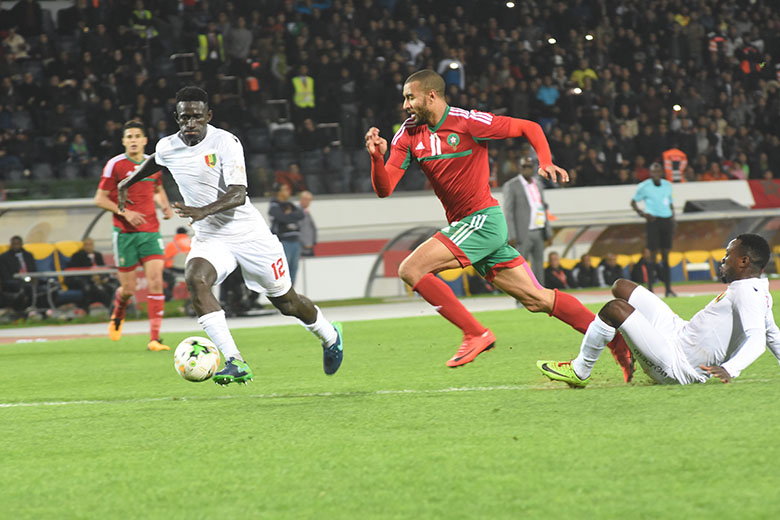 فوز المنتخب الوطني المغربي على غينيا في صور