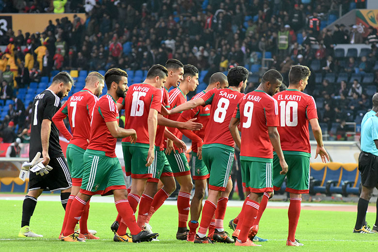 فوز المنتخب الوطني المغربي على غينيا في صور