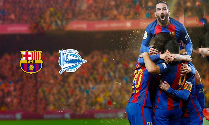 بالفديو: ملخص وأهداف مباراة برشلونة وآلافيس