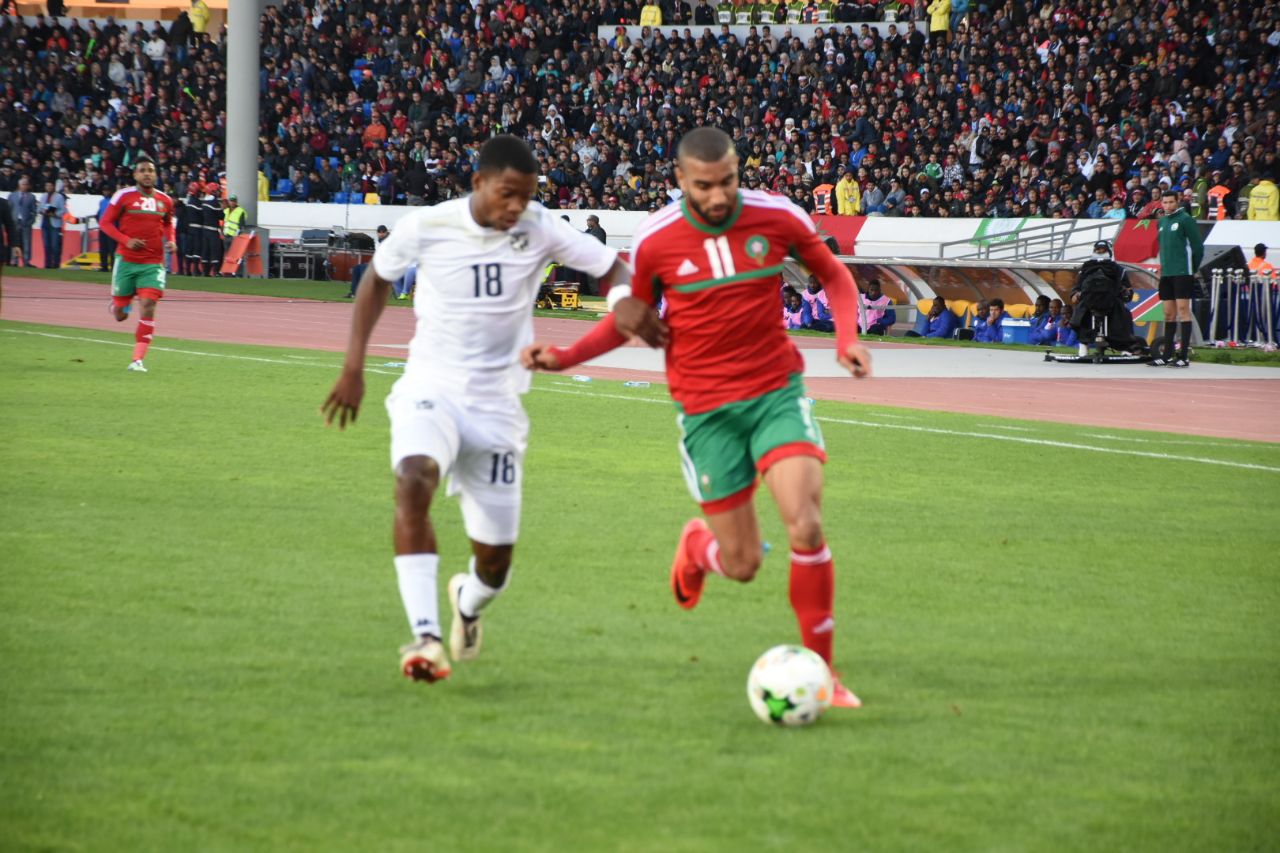 بالصور:المنتخب المغربي متفوق على ناميبيا 1-0