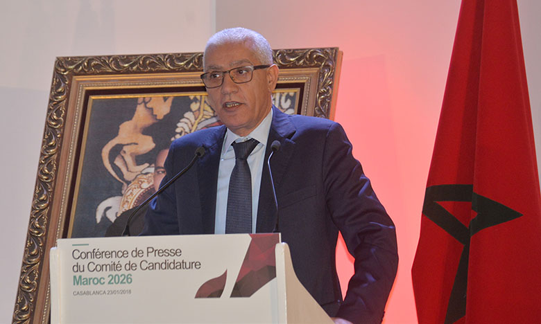 الطالبي العلمي: دعم مطلق من الحكومة لملف ترشيح المغرب لمونديال 2026