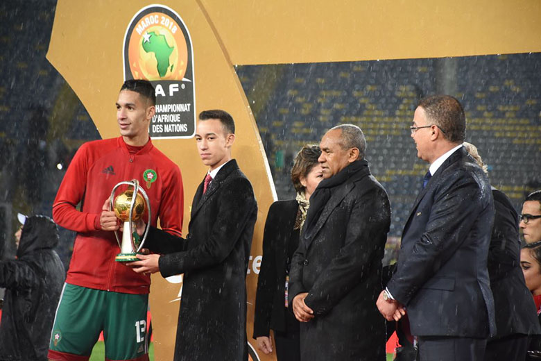 بالصور: أفضل لحظات تتويج المنتخب المغربي