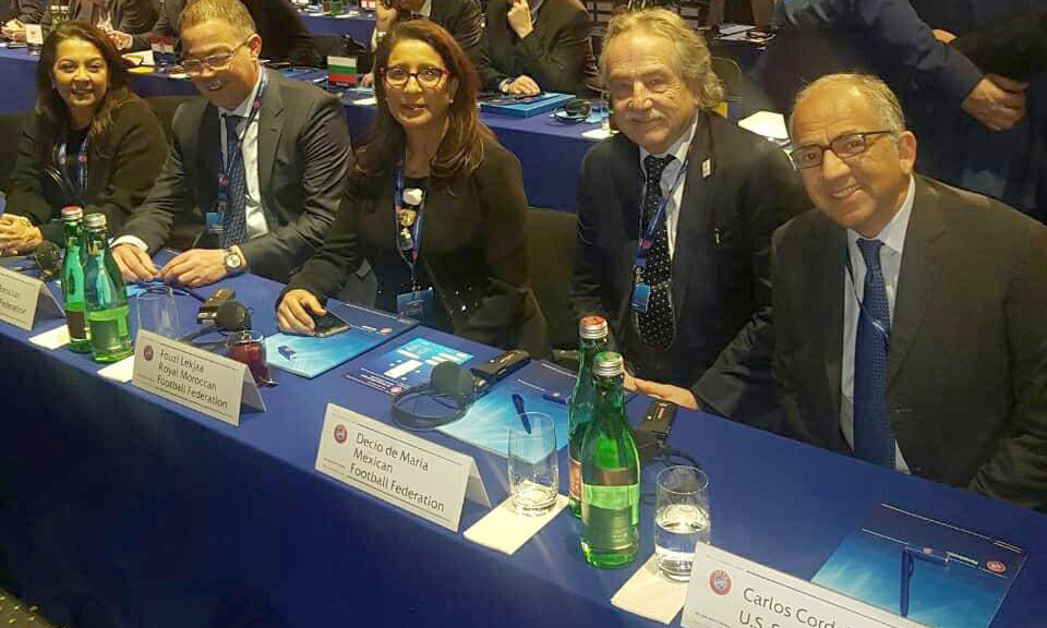 لقجع باجتماع الاتحاد الأوربي للترويج لملف مونديال 2026