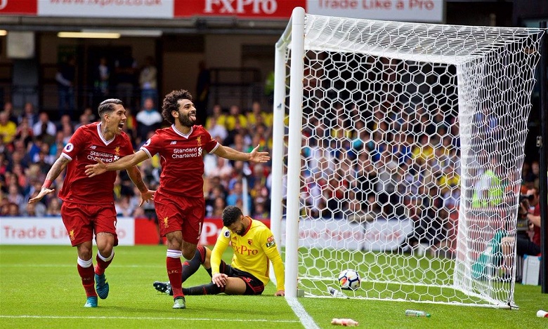 محمد صلاح ينفرد بصدارة هدافي الدوري الإنجليزي