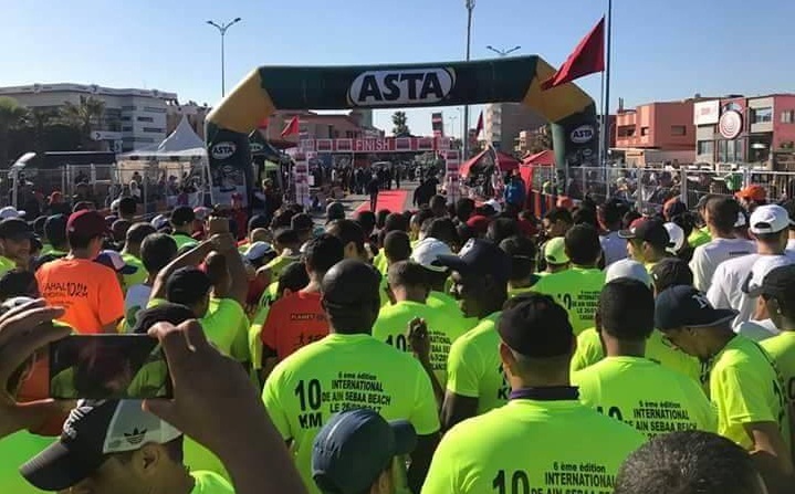تنظيم السباق الدولي 10 كلم عين السبع بالدارالبيضاء
