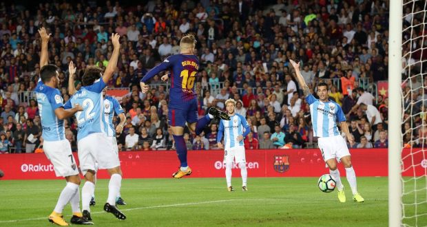 برشلونة يعزز صدارته بفوز على مالقا