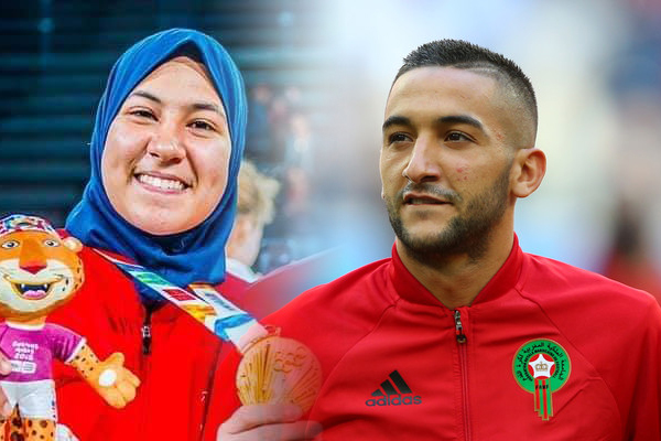 حكيم زياش وفاطمة الزهراء أبو فارس  الأفضل في المغرب