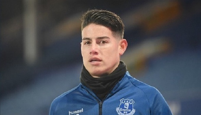 إيفرتون يفتقد خاميس رودريغيز 10 أسابيع