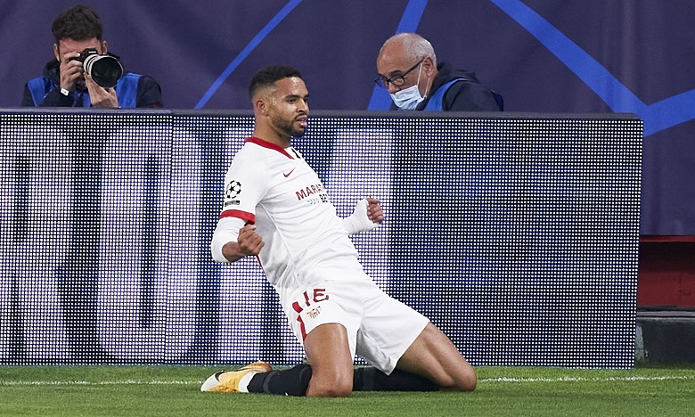 النصيري في التشكيلة المثالية لثمن نهائي دوري الأبطال