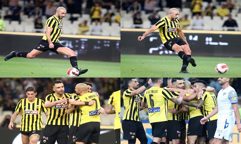 أمرابط يحرز أول هدف مع أيك أثينا اليوناني 