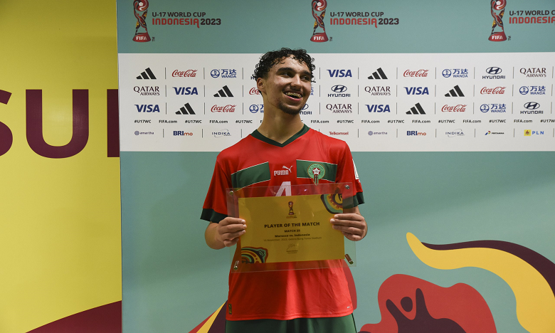 مونديال أقل من 17 سنة...المغربي شيخون احسن لاعب في لقاء  اندونيسيا